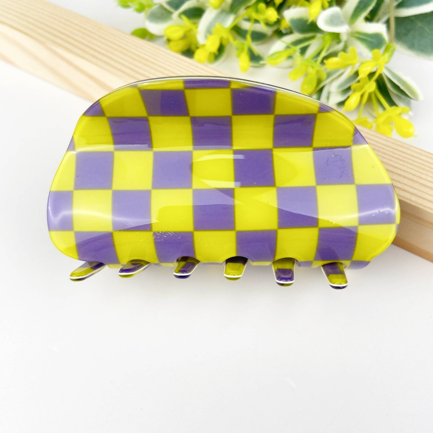 Checkerboard Claw Clip