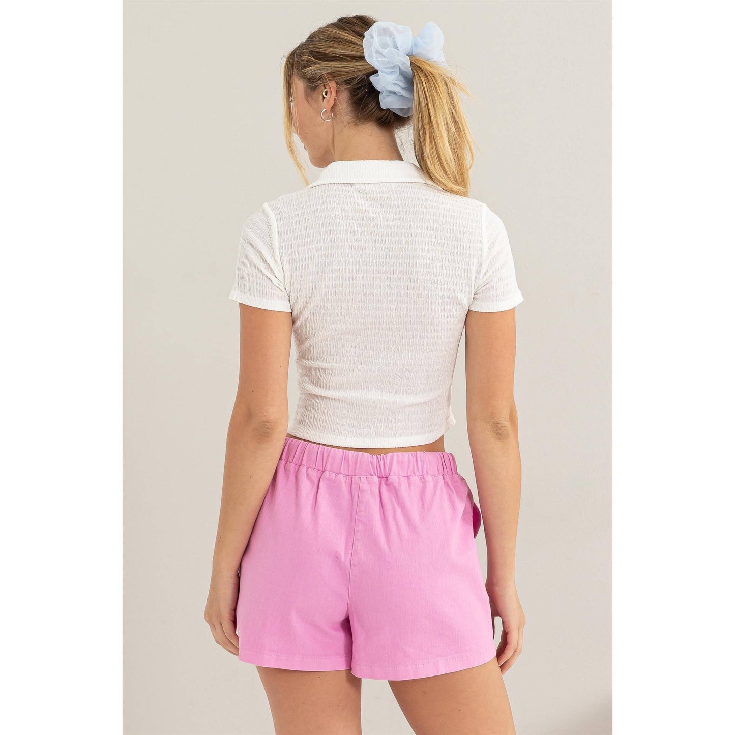 Crinkle Knit Top