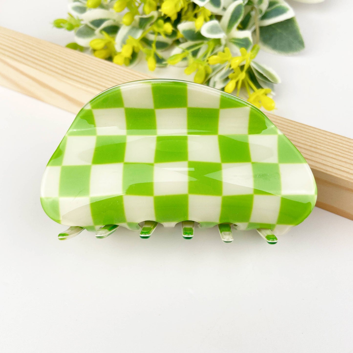 Checkerboard Claw Clip