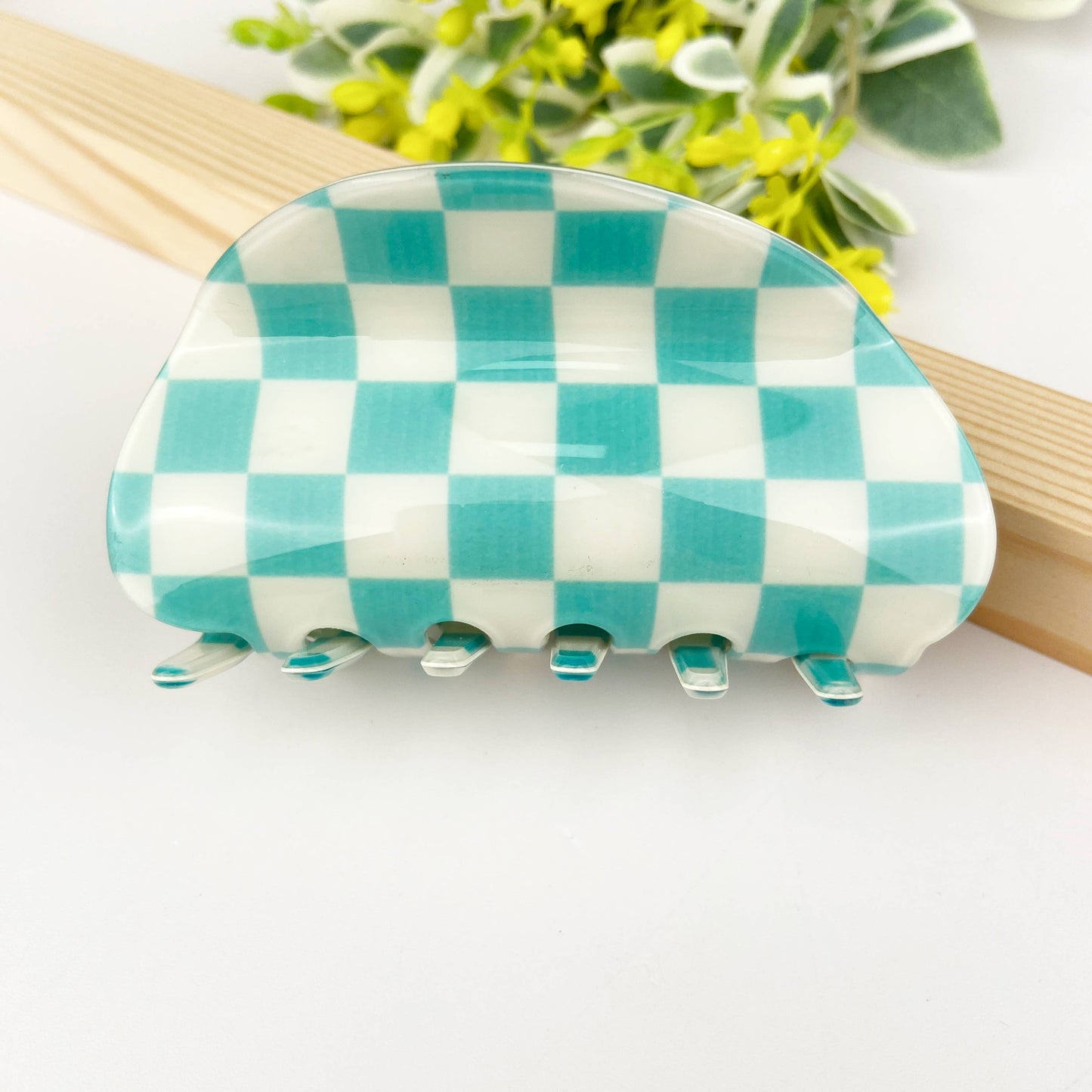 Checkerboard Claw Clip