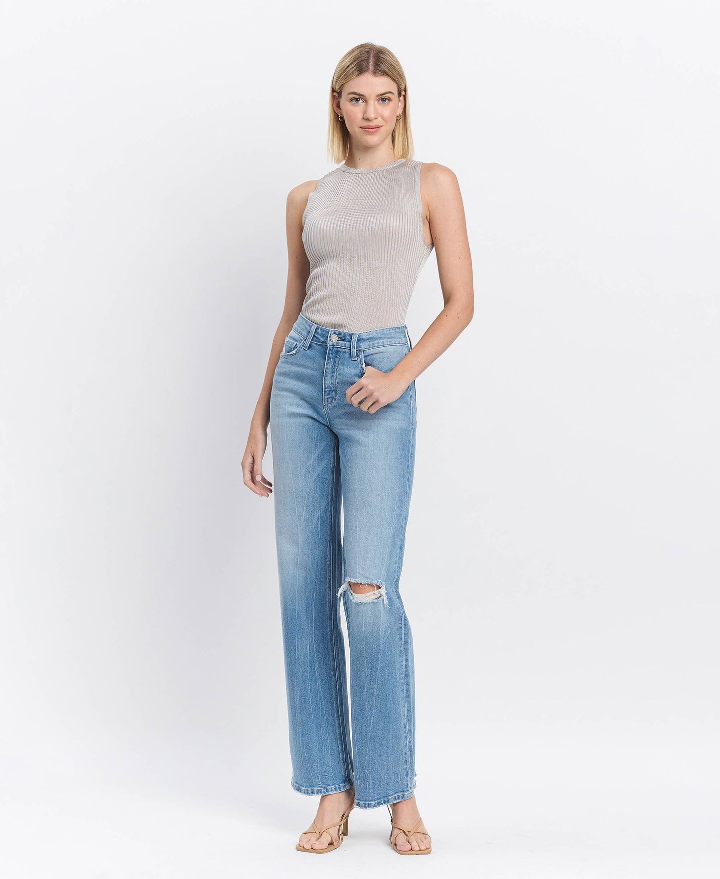 Aileeah Slim Wide Denim