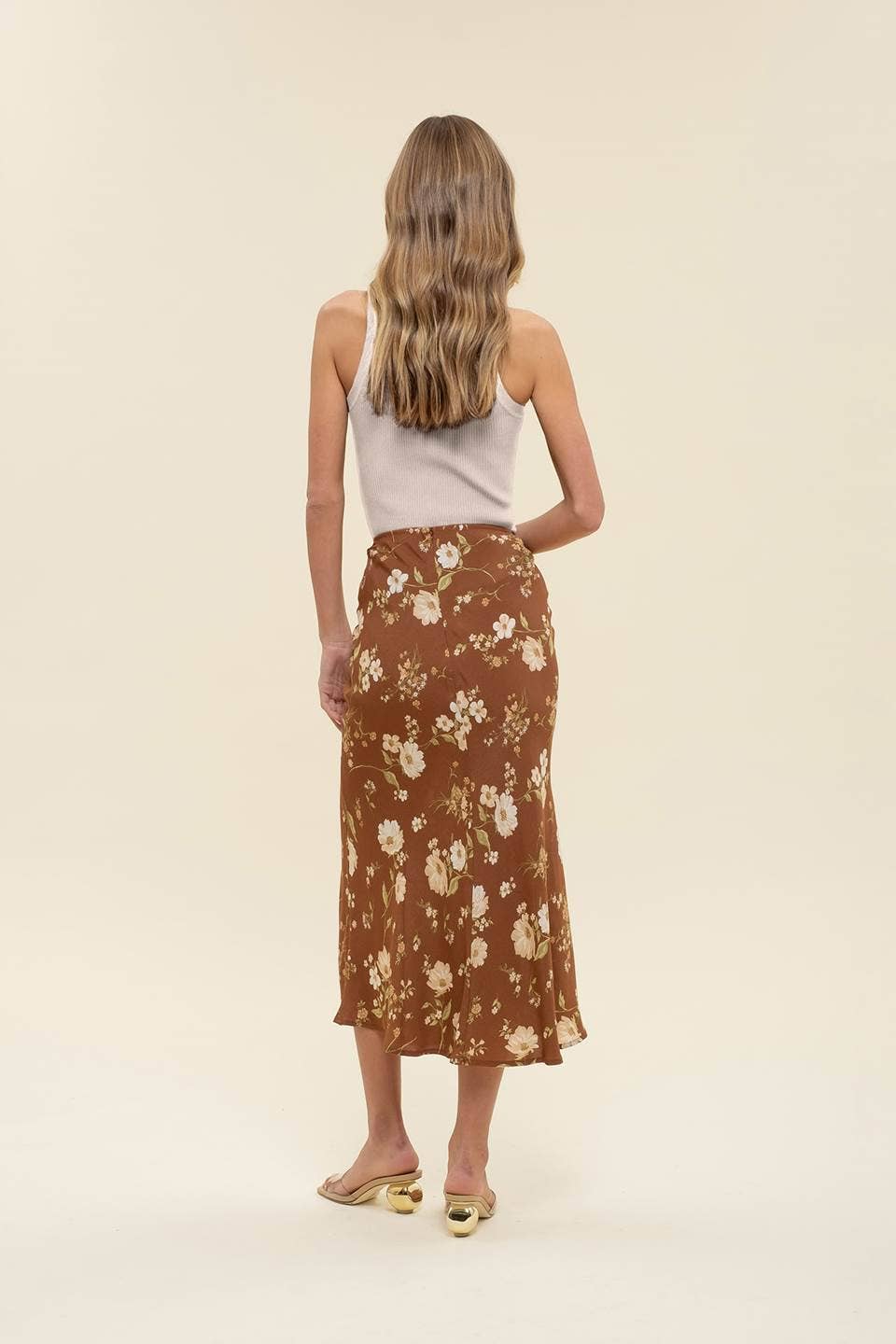 Floral High Waist Skirt