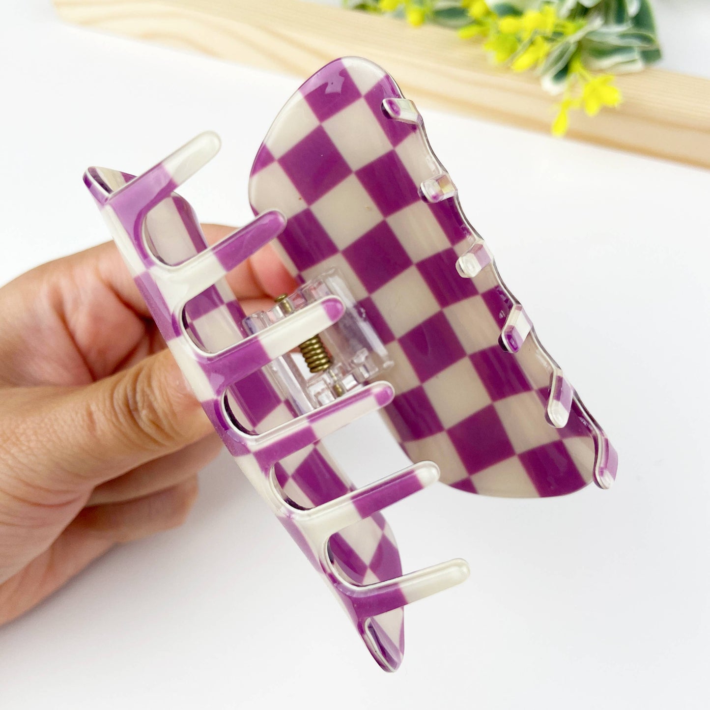 Checkerboard Claw Clip