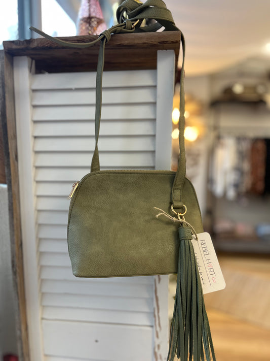 Holly Crossbody Purse - Sage Green