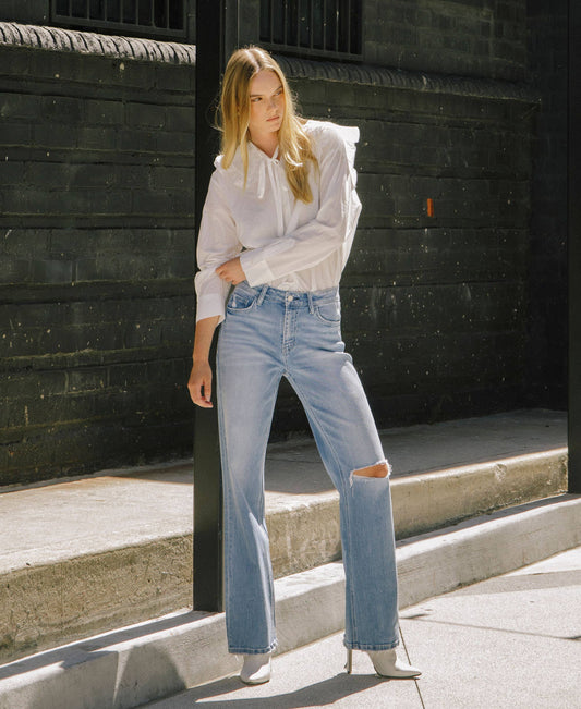 Aileeah Slim Wide Denim