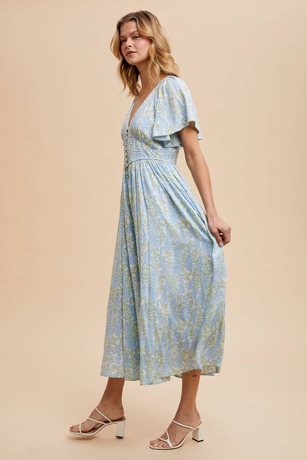 Button Down Blue Dress