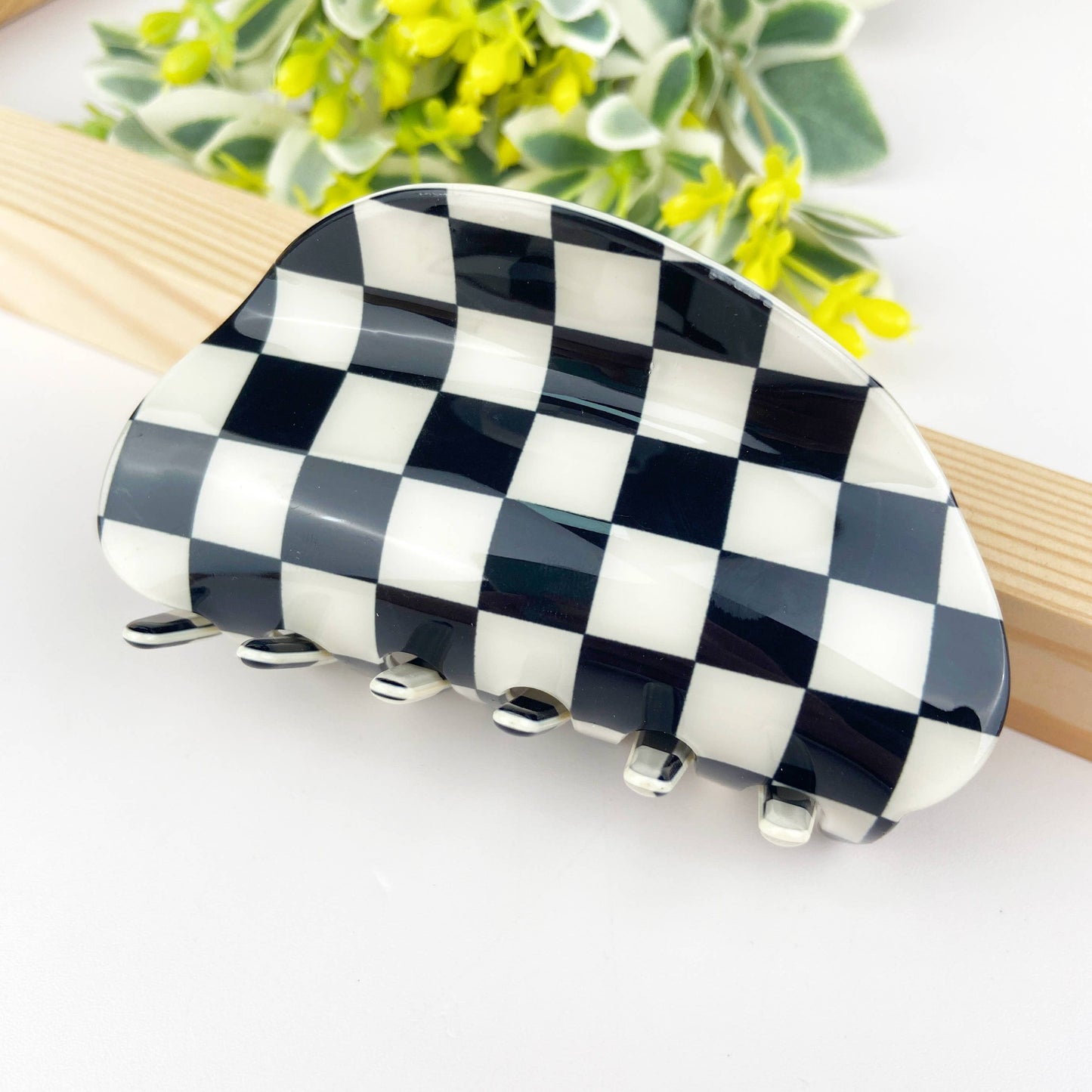Checkerboard Claw Clip