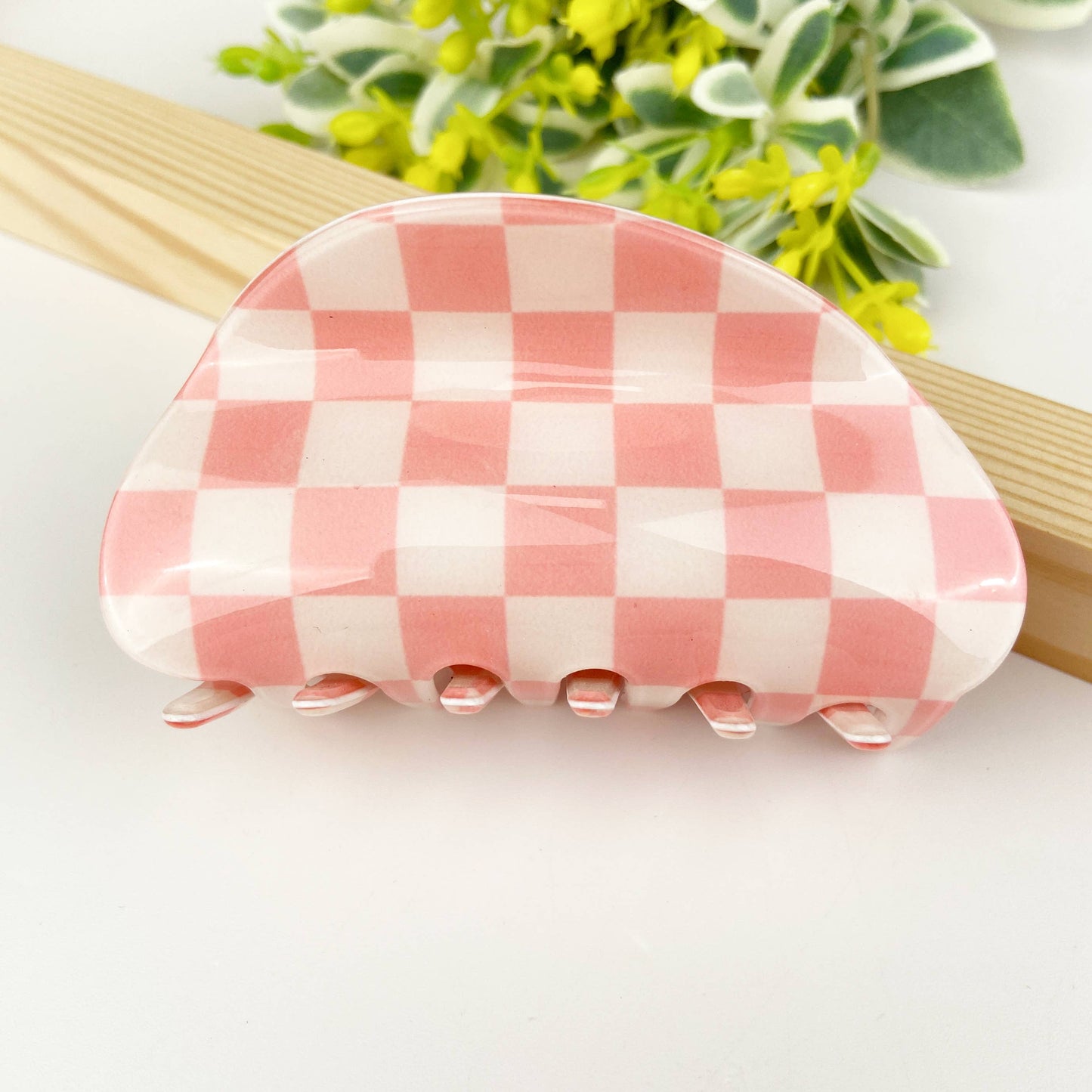 Checkerboard Claw Clip