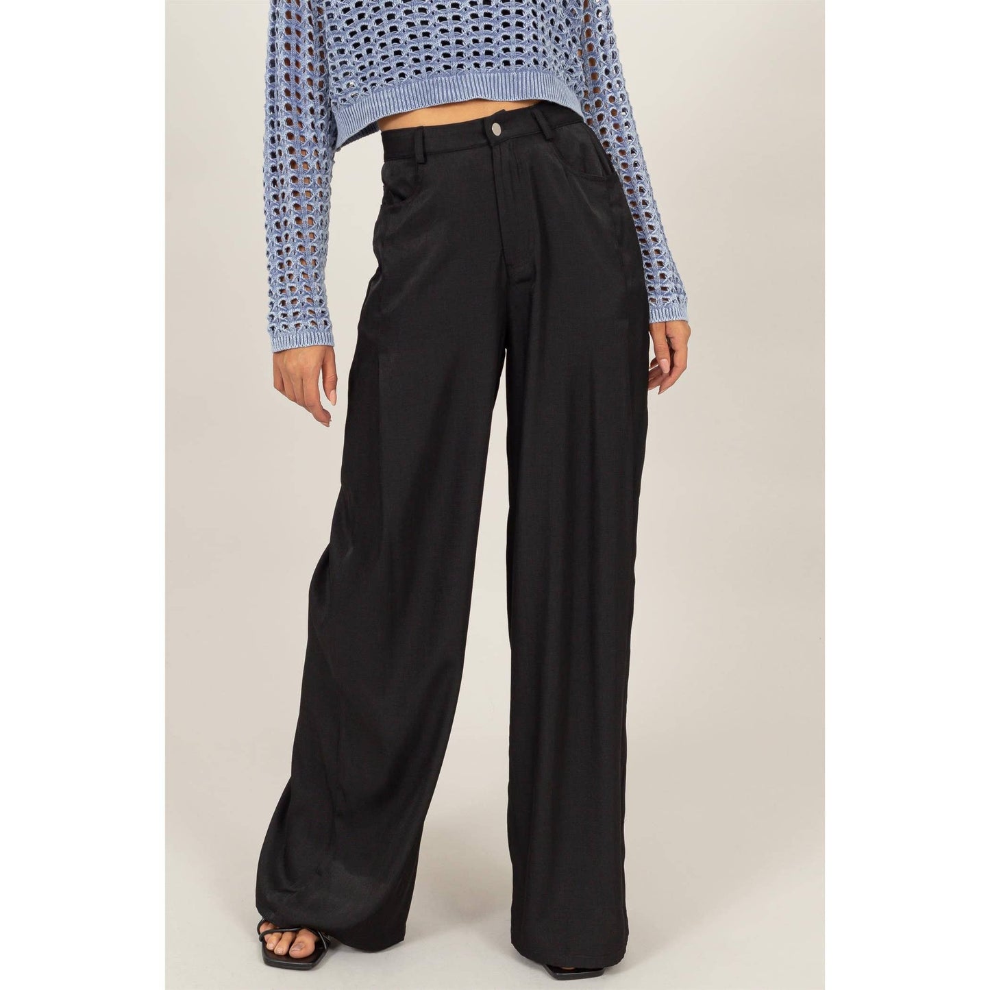 Woven Wide Leg Pant