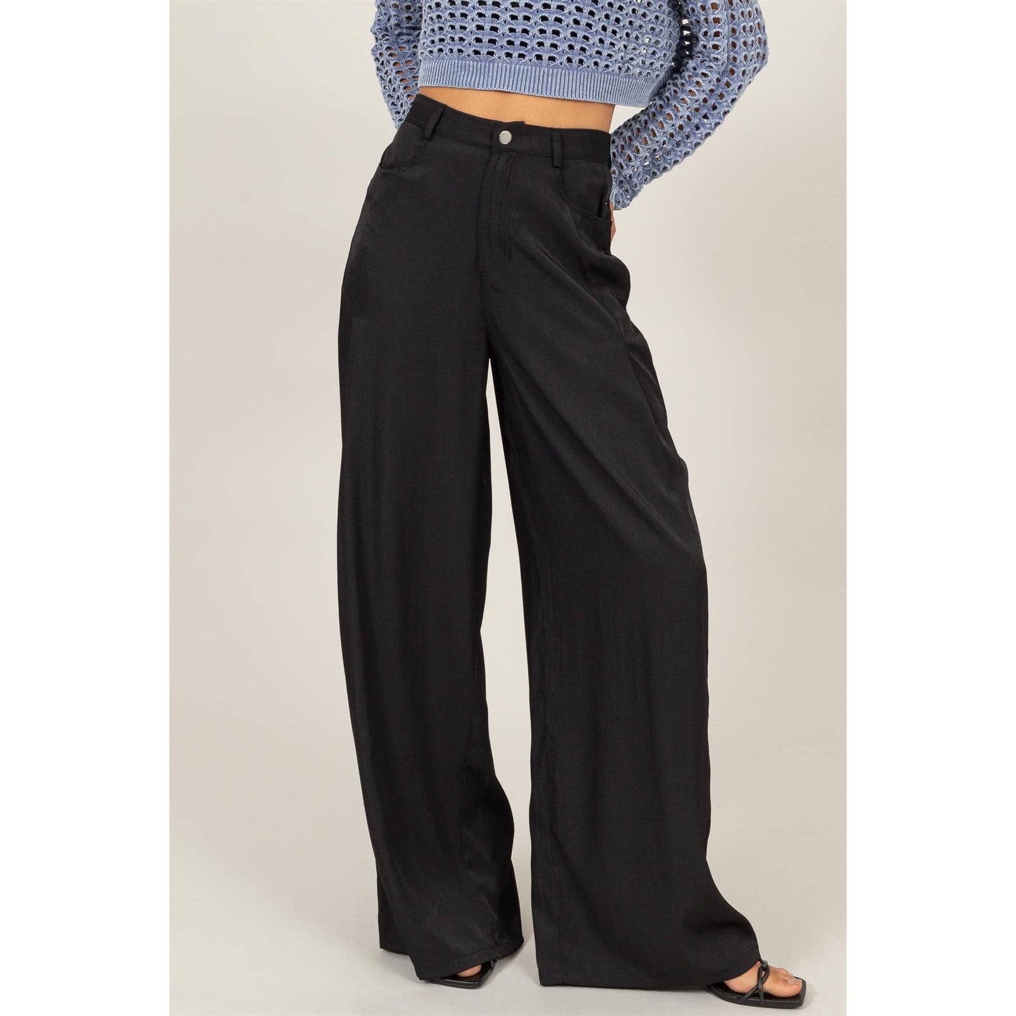 Woven Wide Leg Pant