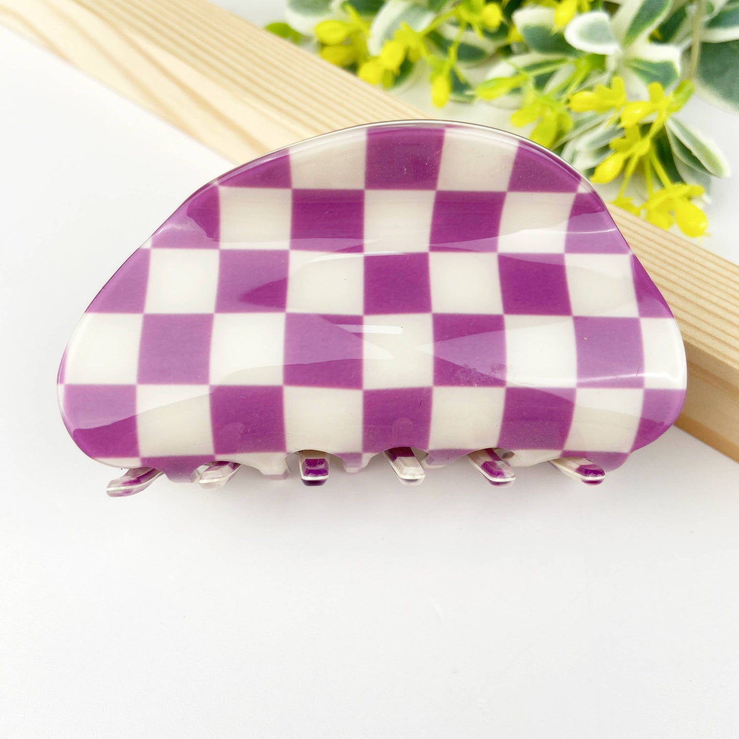 Checkerboard Claw Clip