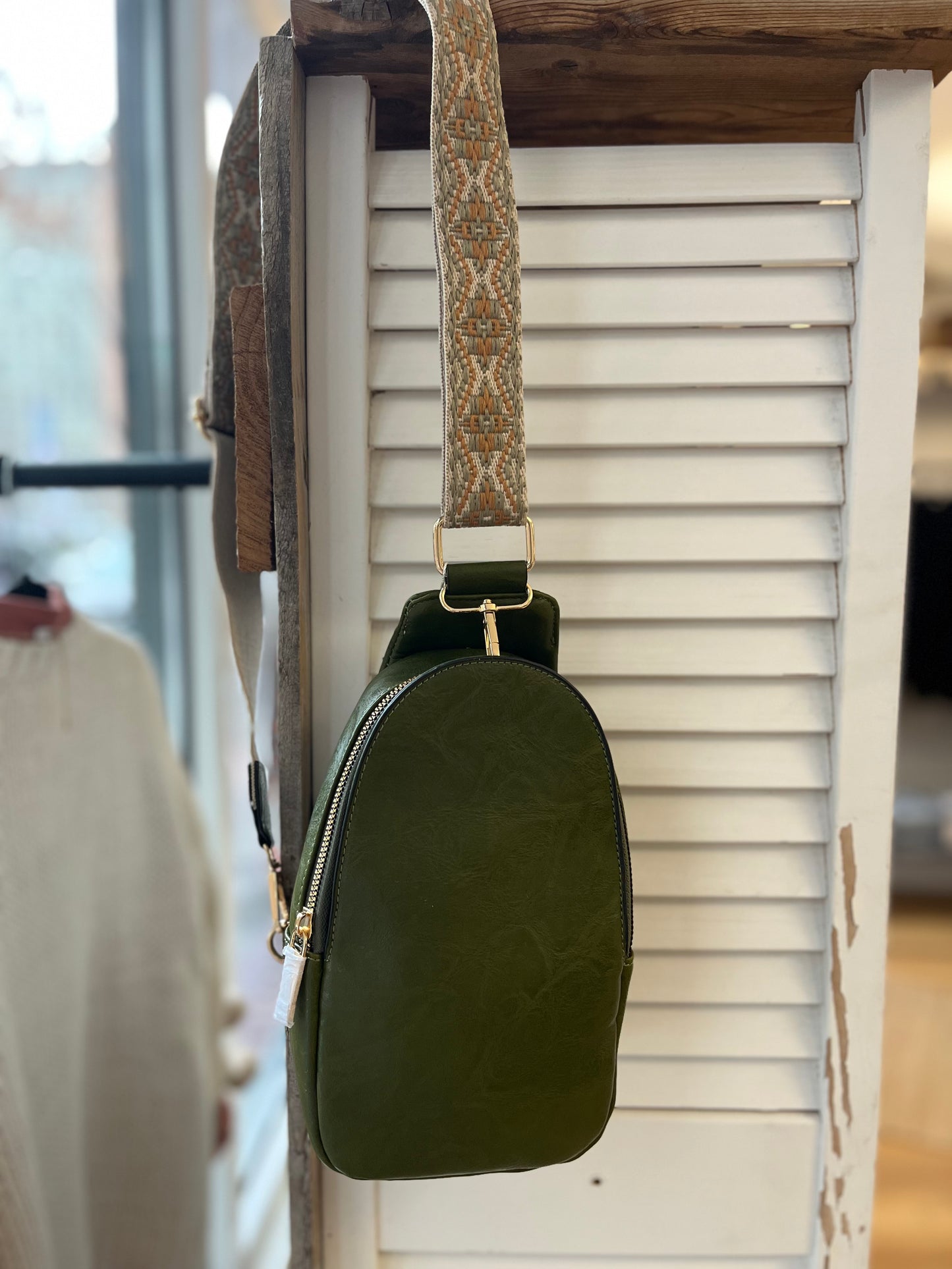 Green Crossbody