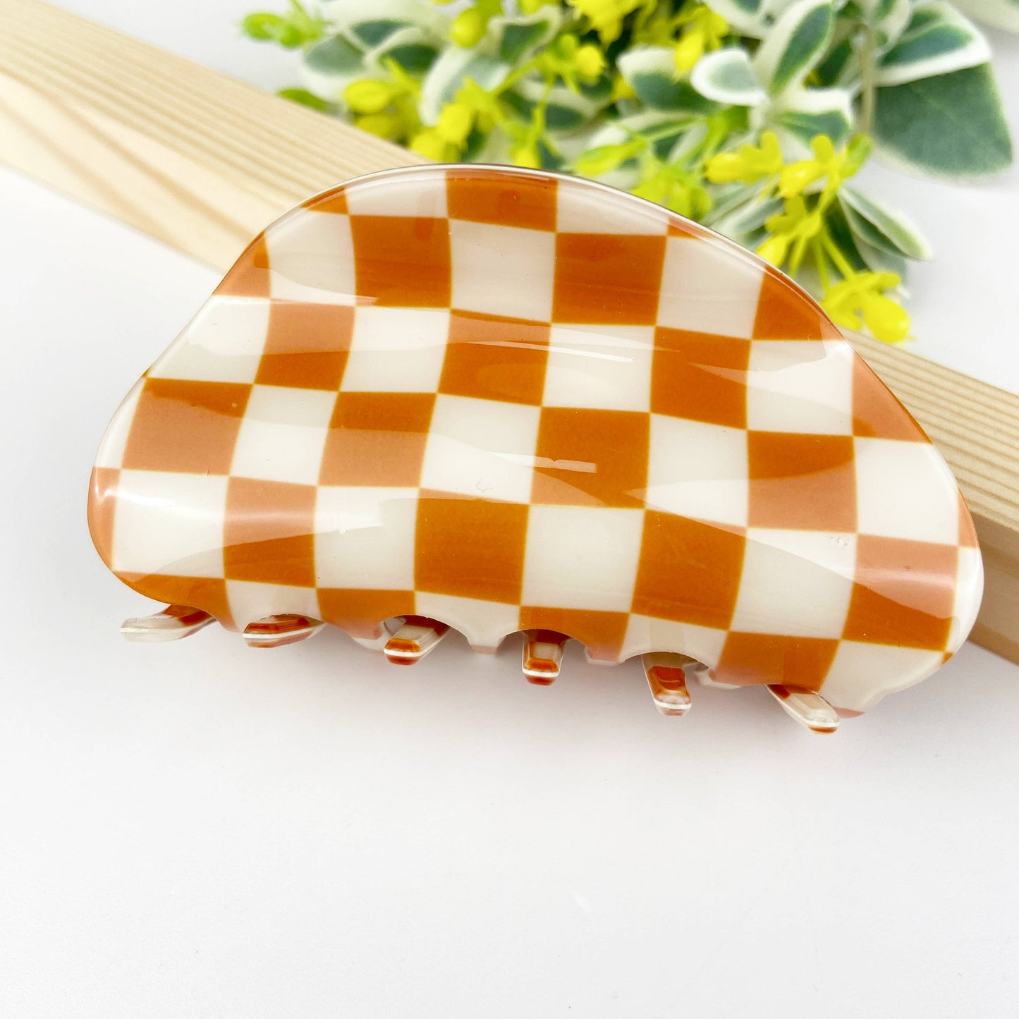 Checkerboard Claw Clip