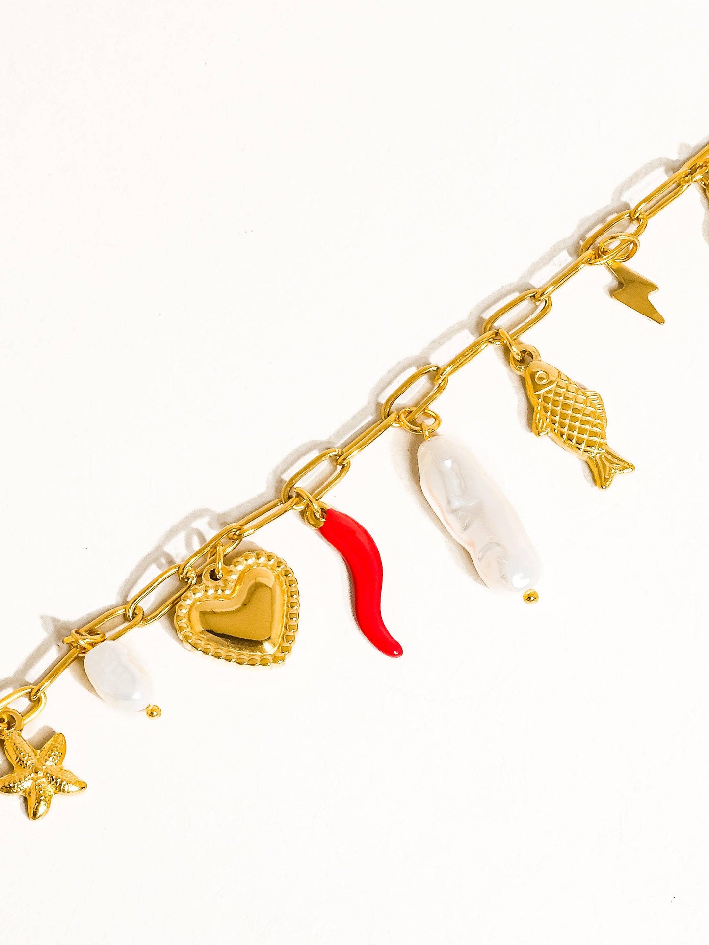 Pepper Fish Charm Necklace