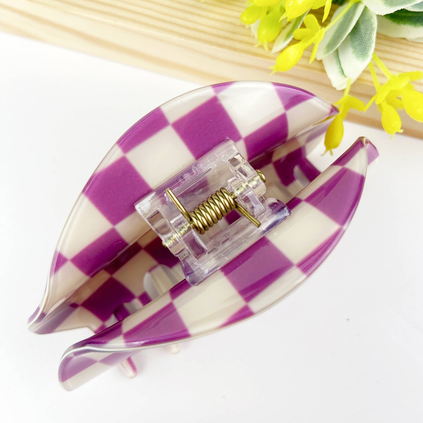 Checkerboard Claw Clip