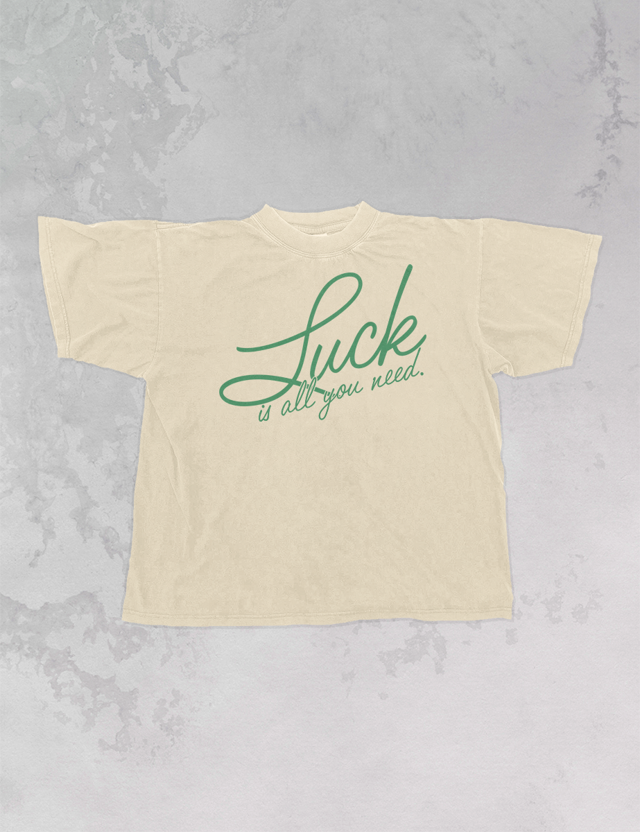 Luck Is All You Need, St. Patty's Day Oversized TShirt