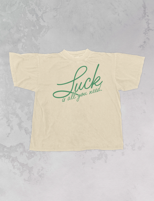 Luck Is All You Need, St. Patty's Day Oversized TShirt