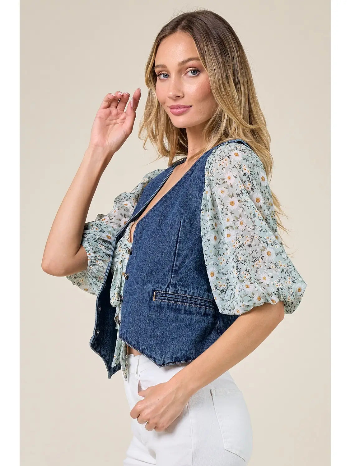 Kat Denim Vest