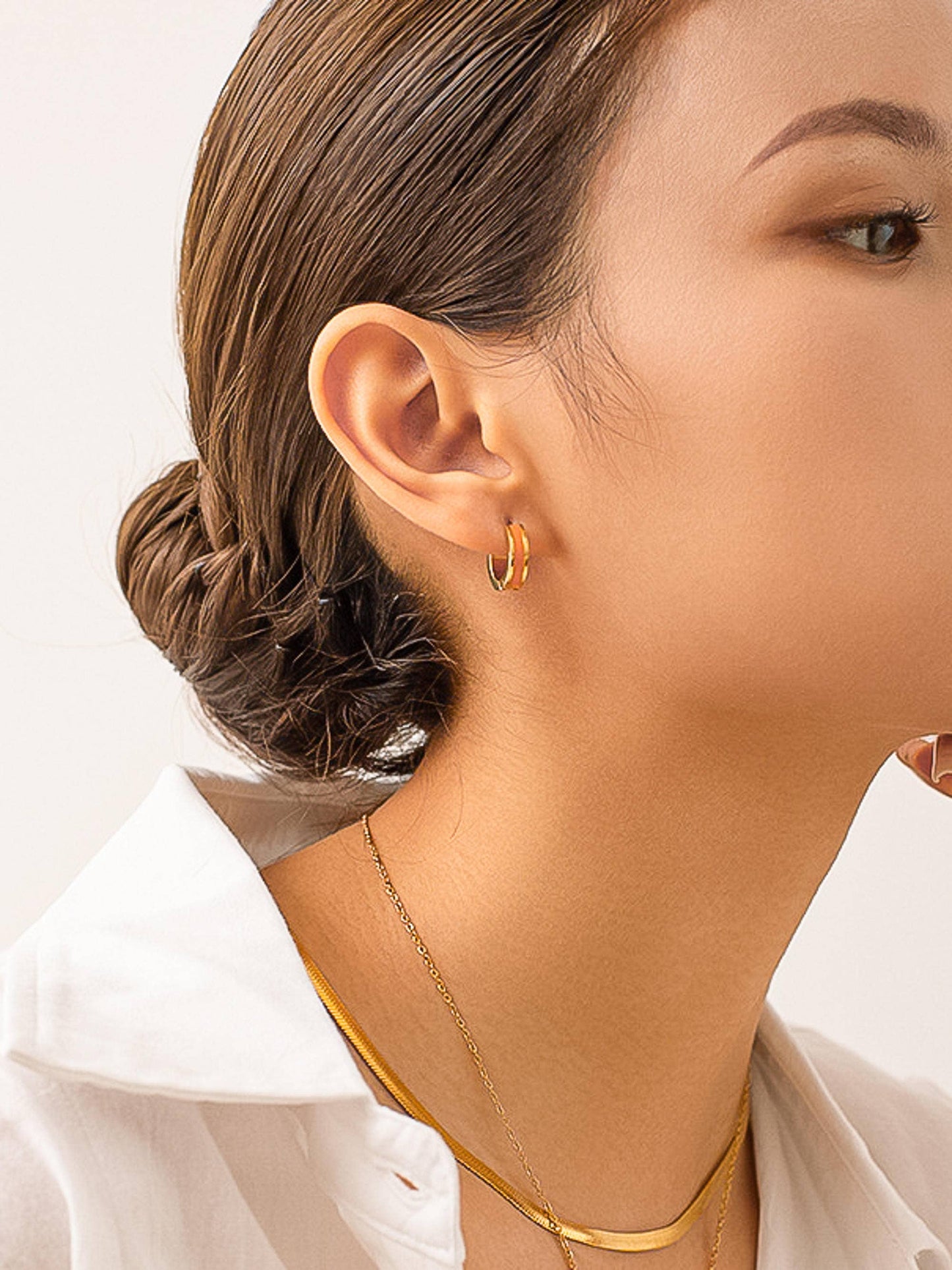 Colored Hoop Earring