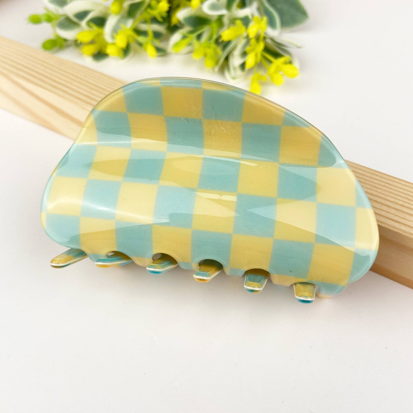 Checkerboard Claw Clip