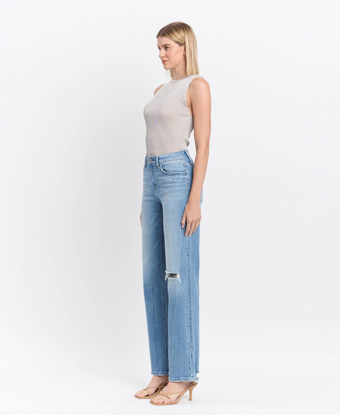 Aileeah Slim Wide Denim