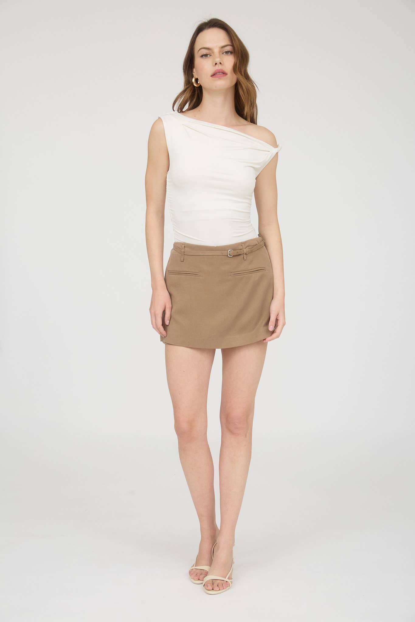 Asymmetrical Off Shoulder Top