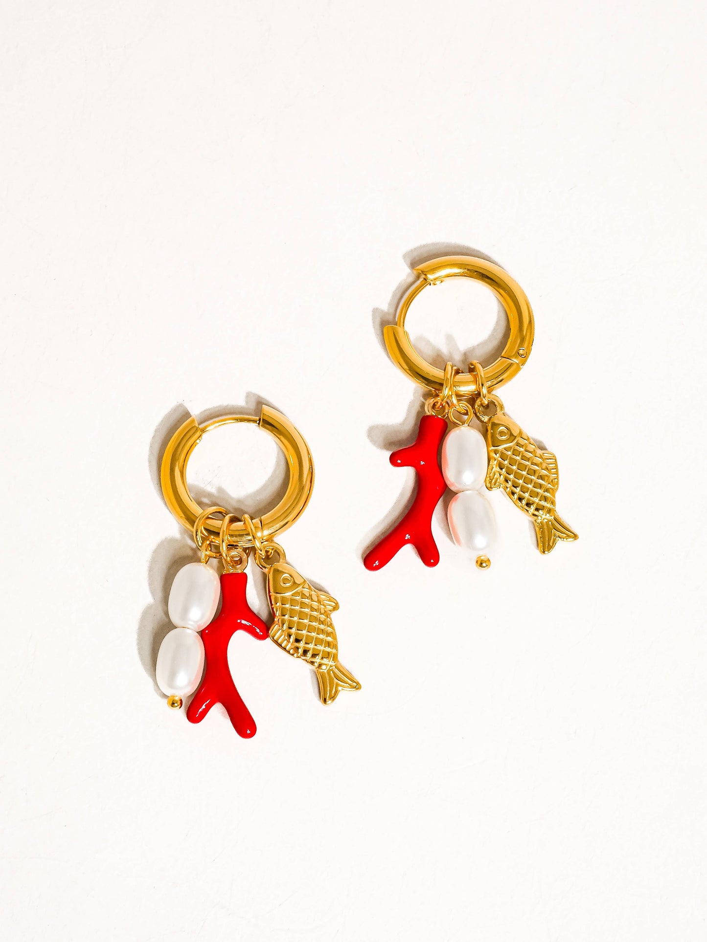 Fish Pearl Earring