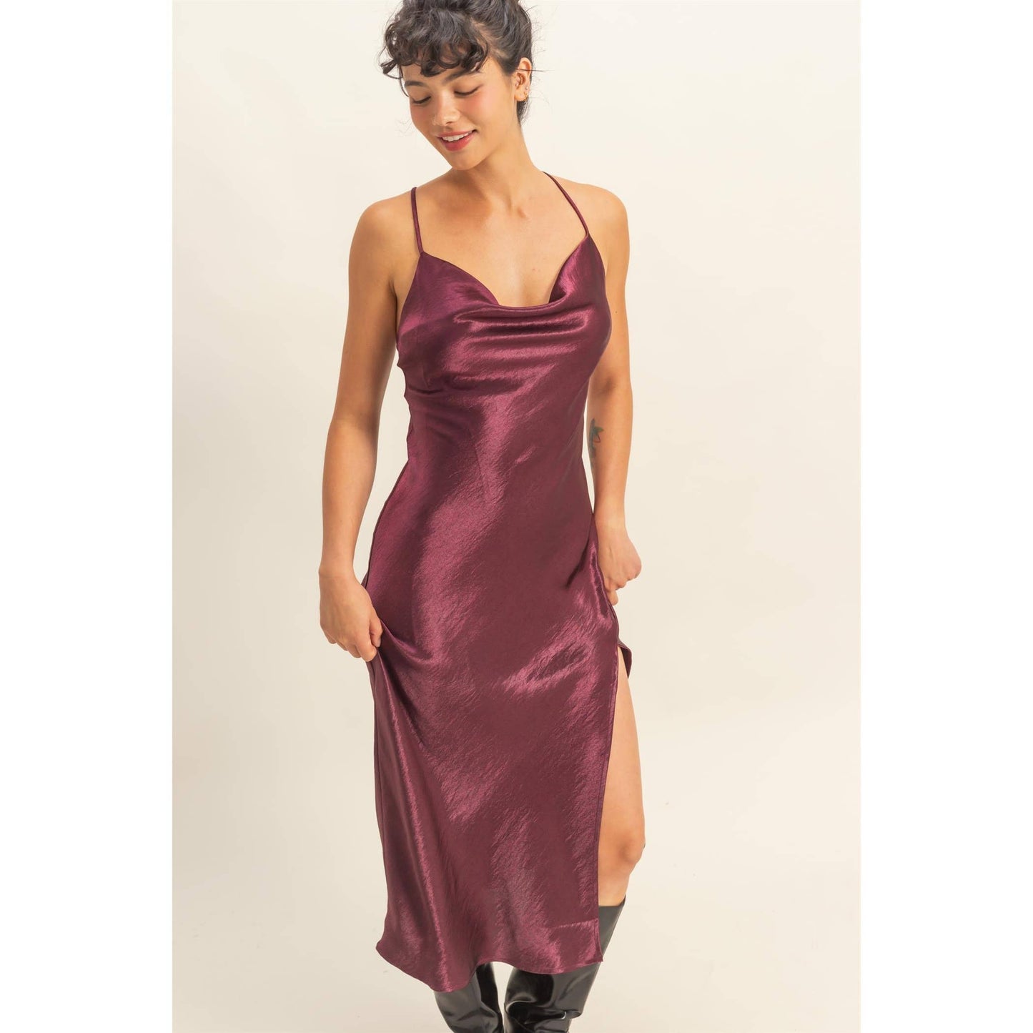 Crazy In Love Satin Dress