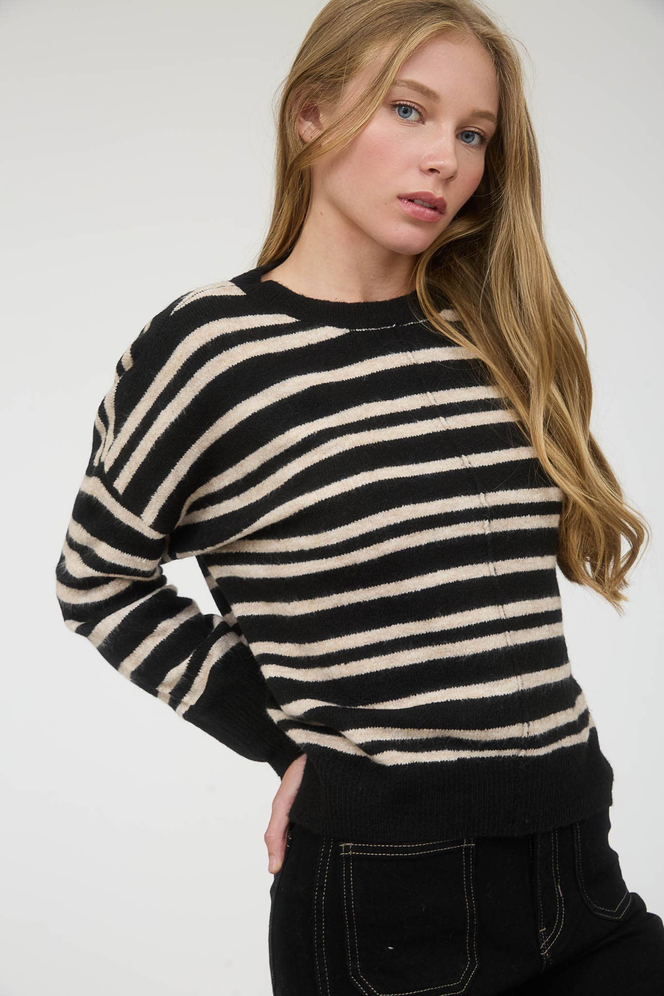 Stripe Sweater (Black)