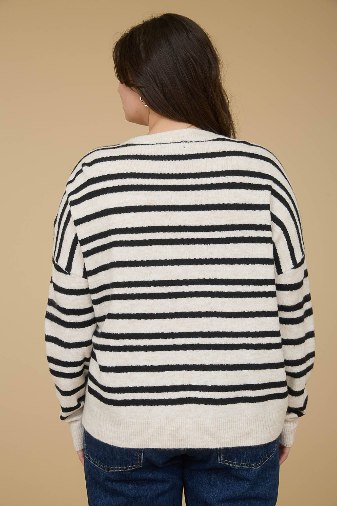 Striped Sweater (Black)
