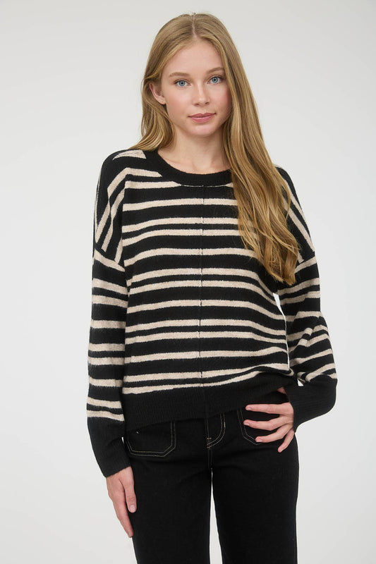 Stripe Sweater (Black)