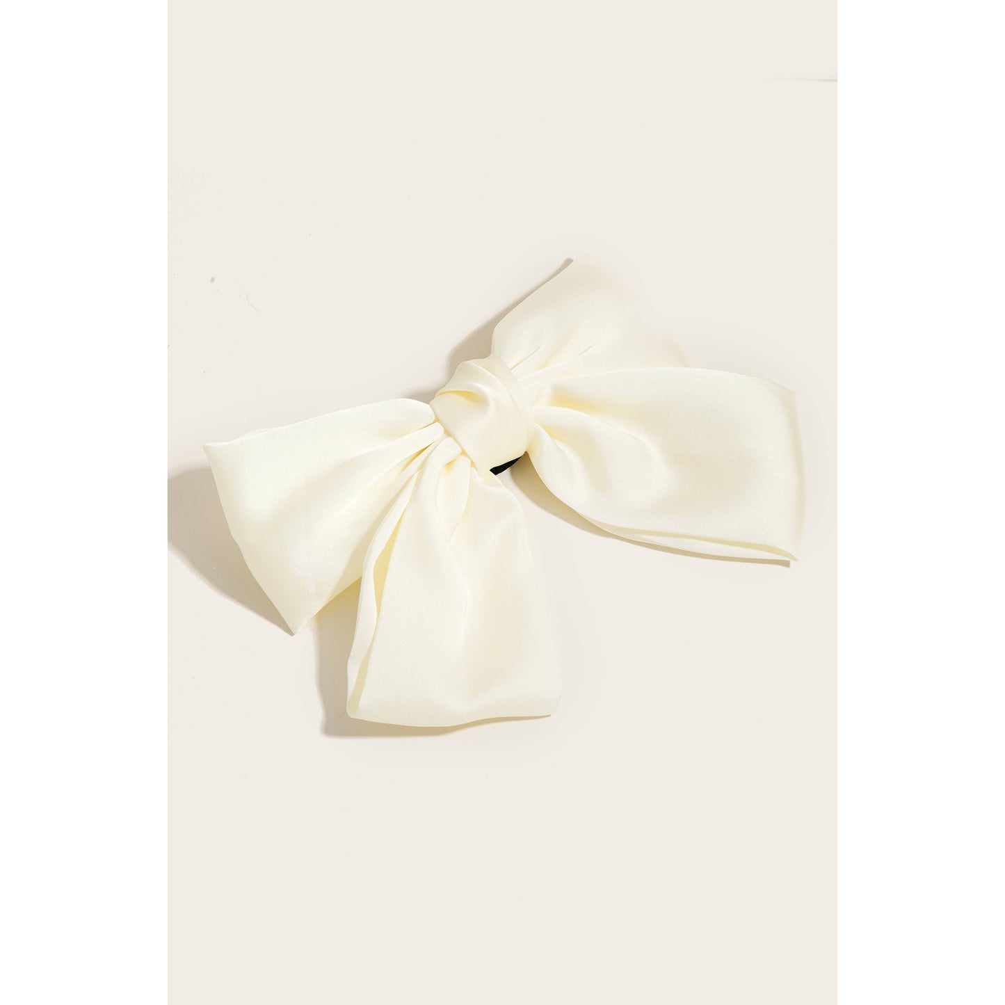 Solid Color Ribbon Bow Hair Clip