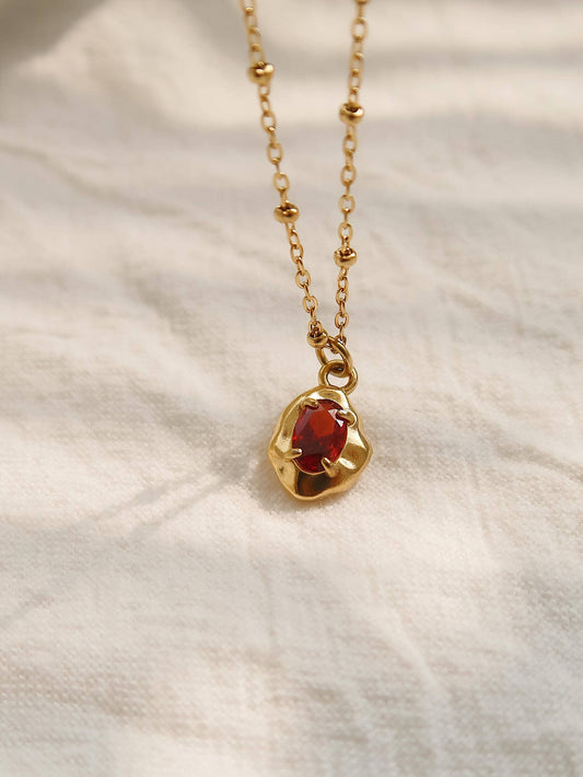 Gold Petite CZ Necklace