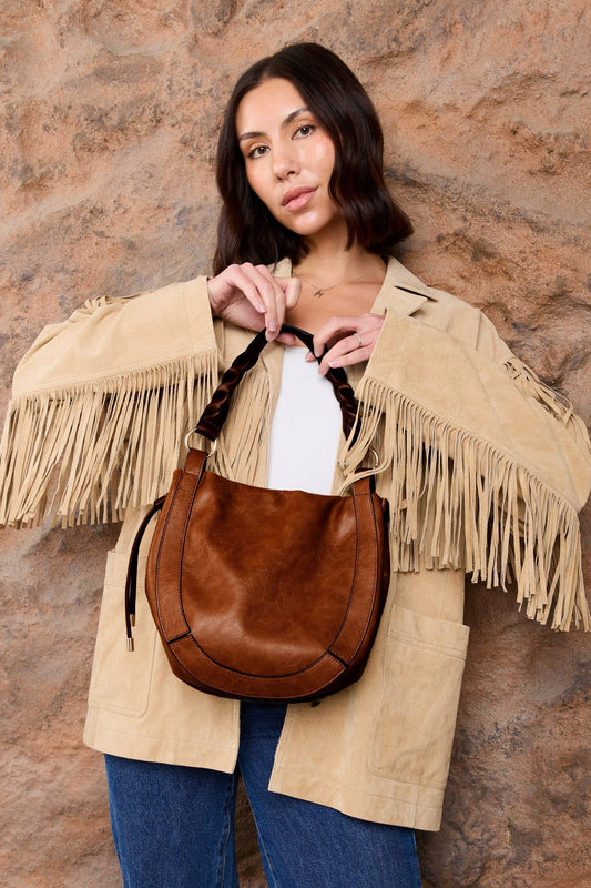 Rowan Paneled Hobo Bag