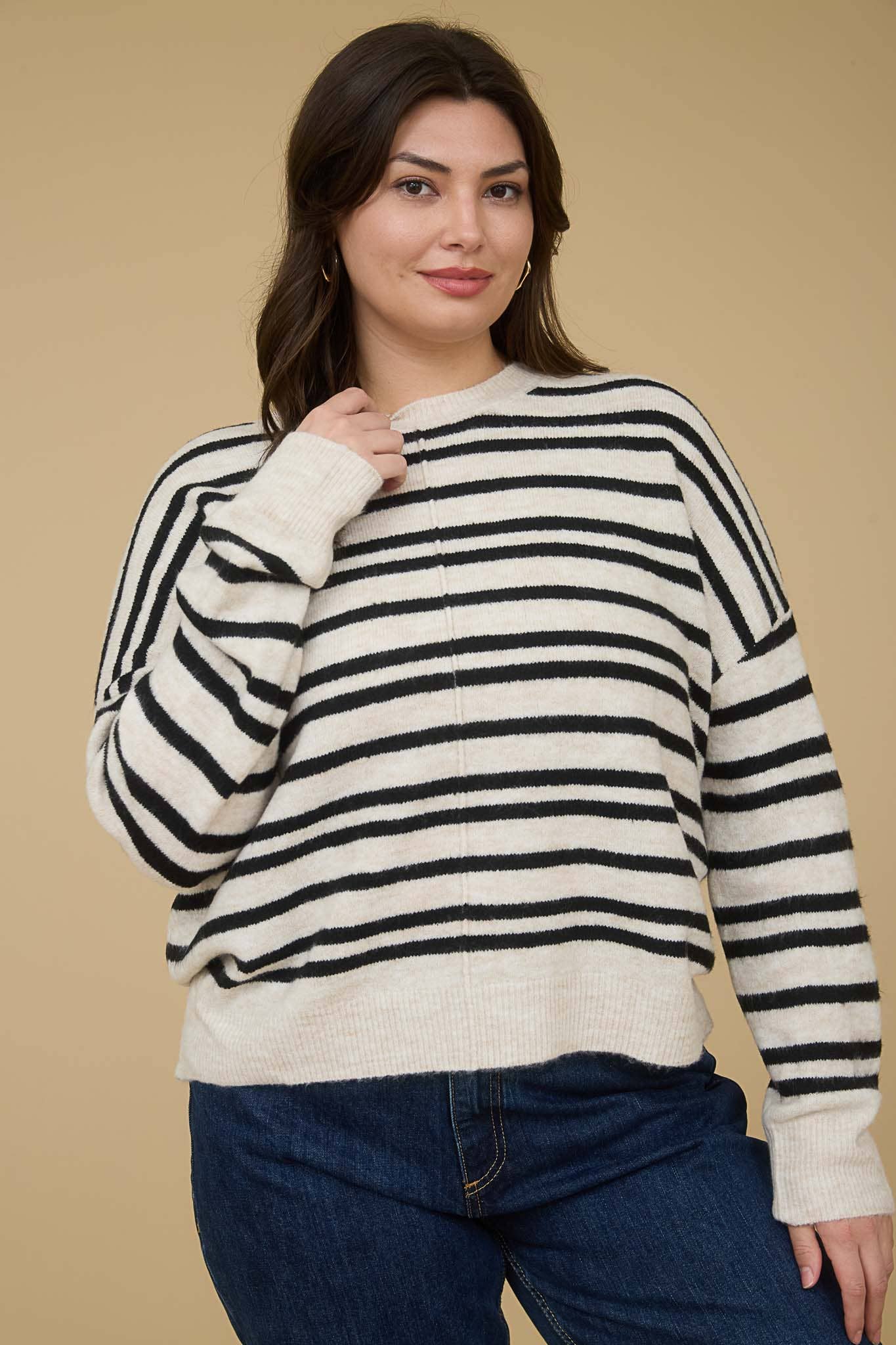 Striped Sweater (Black)